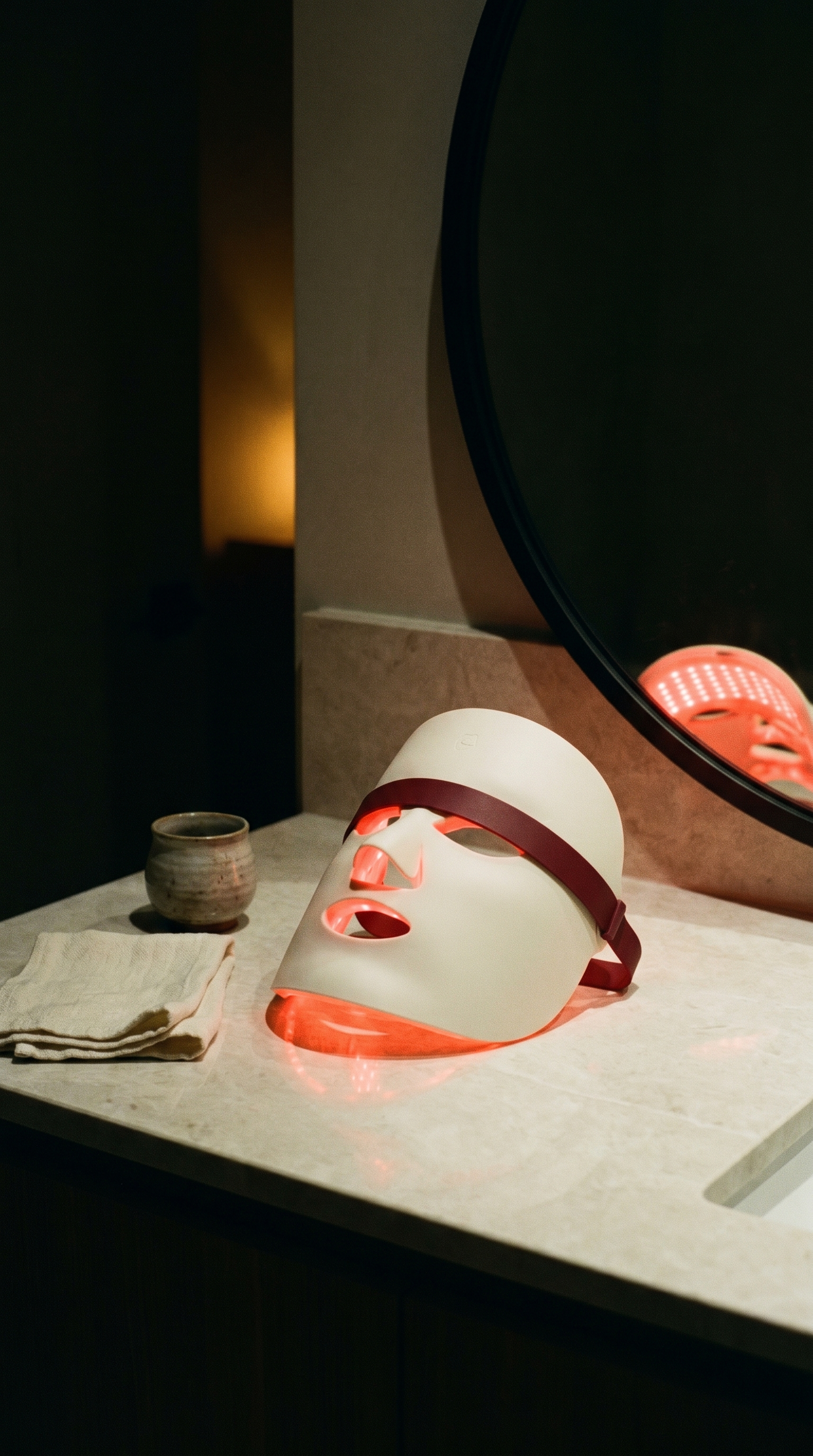 Saebit Mask · Red + Near-Infrared LED Light, the Cheongdam Way